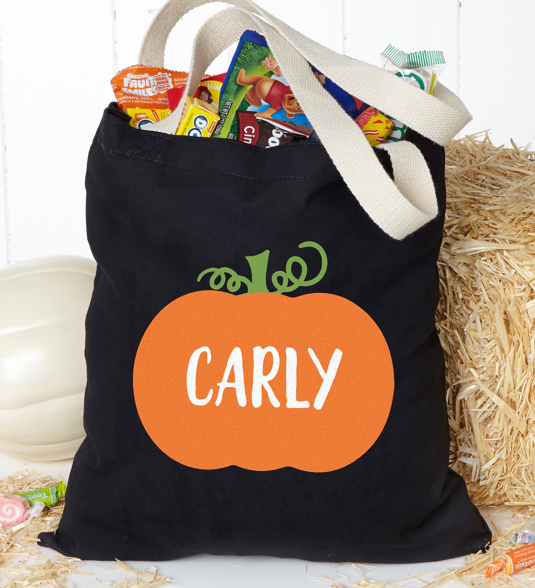Pumpkin Personalized Halloween Treat Bag